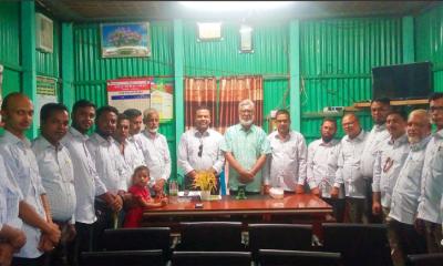 সুন্দরগঞ্জের হরিপুর ইউপি চেয়ারম্যানের সঙ্গে সাংবাদিকদের মতবিনিময়