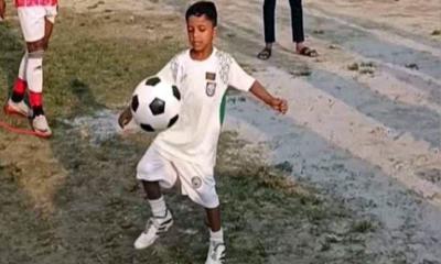 বিকেএসপি স্কলারশিপ পাচ্ছে চাঁদপুরের ‘খুদে মেসি’