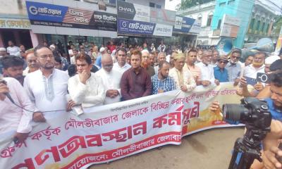 হবিগঞ্জ মোটর মালিক সমিতির নেতার হুমকির প্রতিবাদে উত্তপ্ত মৌলভীবাজার