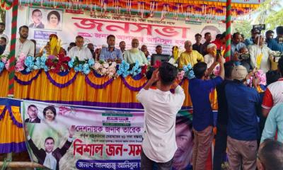 মধ্যনগর থেকে আনিসুলের জনসভায় যোগ দিচ্ছে ধর্মপাশায়