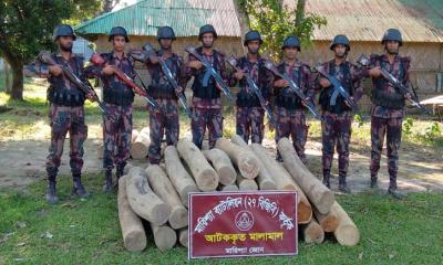 মারিশ্যা জোনের সফল অভিযান: অবৈধ সেগুন কাঠ জব্দ, চোরাকারবারীরা পলাতক