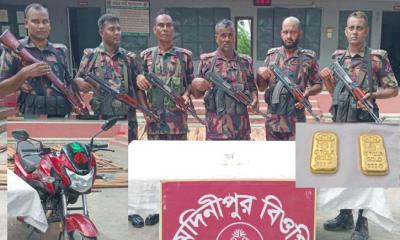 জীবননগরে বিজিবির অভিযান, দু’টি স্বর্ণের বার উদ্ধার