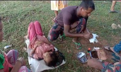 সাজেকে বিজিবির সহযোগিতায় মৃত্যুর হাত থেকে রক্ষা পেল শিশু নমি ত্রিপুরা