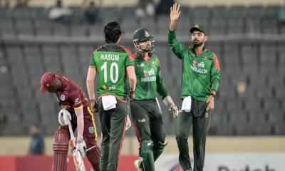 ওয়েস্ট ইন্ডিজকে ১৭৯ রানের হারিয়ে সিরিজ জিতল বাংলাদেশ