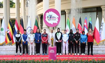 দ্বিতীয় মহিলা কাবাডি বিশ্বকাপের ট্রফি উন্মোচন করলেন প্রধান উপদেষ্টা