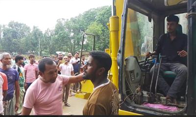 তানোরে মাদরাসা ভবন নির্মাণ উদ্বোধনে গ্রামবাসীর একাংশের বাধায় কাজ বন্ধ
