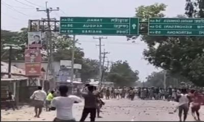 নান্দাইলে আধিপত্য বিস্তারকে কেন্দ্র করে দুই গ্রামের সংঘর্ষে আহত ২০
