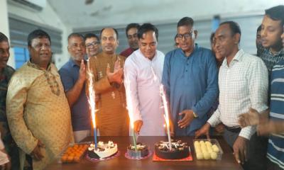 বাংলাদেশ হিন্দু বৌদ্ধ খ্রিস্টান কল্যাণ ফ্রন্টের মহাসচিব এস. এন. তরুণ দের জন্মদিন পালন