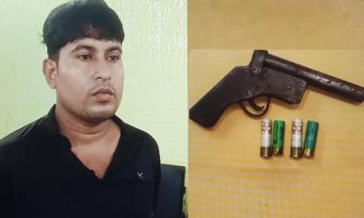 যশোরে অস্ত্র-গুলিসহ সন্ত্রাসী ইমলাক আটক