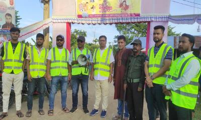 শারদীয় দুর্গাপূজা উপলক্ষে জুড়ীতে নিসচার ট্রাফিক ক্যাম্পেইন