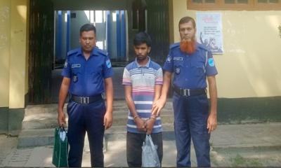 চরভদ্রাসনে সন্ত্রাসবিরোধী আইনে ইমরান হোসেন গ্রেপ্তার