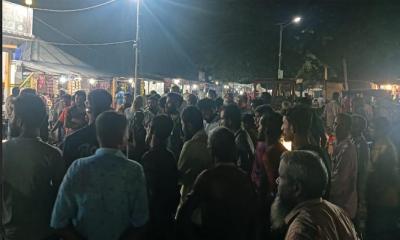 আখতার হোসেনের ওপর হামলার প্রতিবাদে ডিমলায় বিক্ষোভ মিছিল
