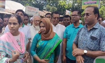 গৌরীপুরে কলতাপাড়ায় আন্দোলনে নিহত তিন ছাত্রের স্মরণে স্মৃতিফলক উদ্বোধন