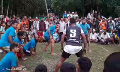মুকসুদপুরে জমজমাট কাবাডি খেলা