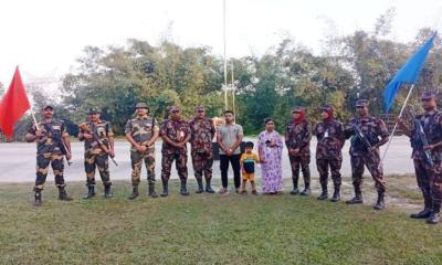 পঞ্চগড়ে পতাকা বৈঠকের মাধ্যমে তিন বাংলাদেশীকে ফেরত দিয়েছে বিএসএফ