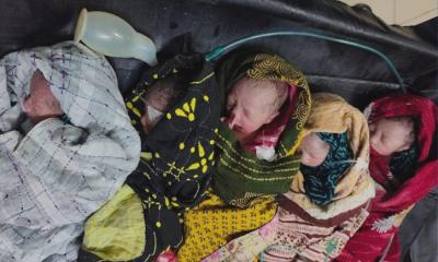 বাউফলে একসঙ্গে জন্ম নেওয়া পাঁচ নবজাতক হাসপাতালে, চিকিৎসা ব্যয়ে অসহায় পরিবার