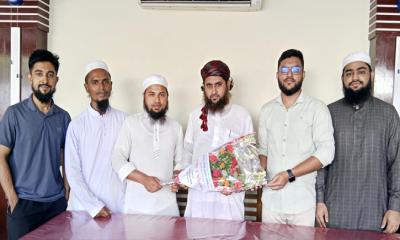 শ্রীমঙ্গলে খিদমাহ ব্লাড ব্যাংকের প্রতিষ্ঠাতা চেয়ারম্যানকে সংবর্ধনা