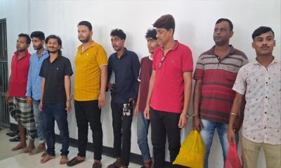 আশুলিয়ায় সেচ্ছাসেবক দলের নেতাসহ ১০ চাঁদাবাজ গ্রেফতার