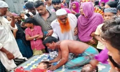 নান্দাইলে বজ্রপাতে বাবা-ছেলের মর্মান্তিক মৃত্যু