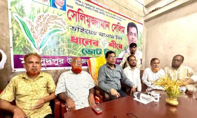 নির্বাচনে ধানের শীষের প্রার্থীকে বিজয়ী করার জন্য একসাথে কাজ করার আহ্বান সেলিমুজ্জামানের