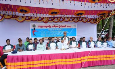 পবিপ্রবির আন্তঃঅনুষদীয় ভলিবল টুর্নামেন্ট-২০২৫ এর উদ্বোধন