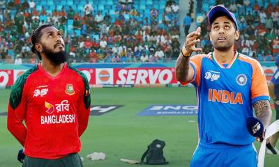 ভারতের বিপক্ষে টসে জিতে ফিল্ডিংয়ে বাংলাদেশ