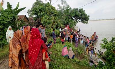 চরভদ্রাসনে পদ্মা নদীতে পড়ে খাদিজা নামে দেড় বছর বয়সী শিশু নিখোঁজ