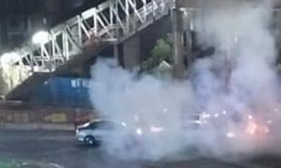 রাজধানীর কারওয়ান বাজারে ককটেল বিস্ফোরণ