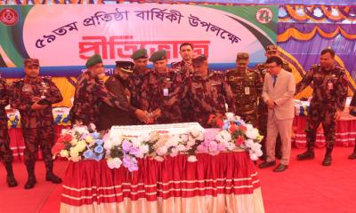 পত্নীতলা বিজিবির ৫৯তম প্রতিষ্ঠা বার্ষিকী উদযাপন