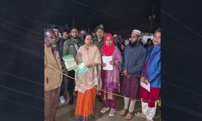 গণভোটের প্রচারণায় মদন উপজেলা প্রশাসন