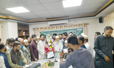 মুজিবুর রহমানকে গণসংবর্ধনা