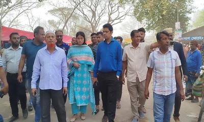 সাটুরিয়ায় যানজট মুক্ত ও ফুটপাত উচ্ছেদ অভিযান