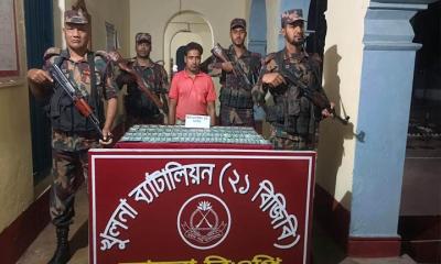 শার্শা সীমান্তে জাল নোট ও ক্রিস্টাল মেথ আইস উদ্ধার