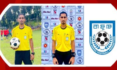 জুড়ীর সাংবাদিক হাবিব বাফুফের রেফারি হিসেবে উত্তীর্ণ