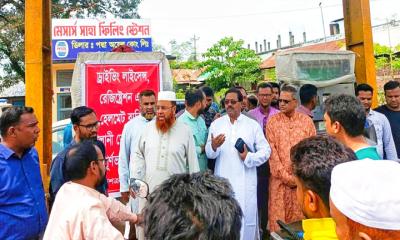 কুড়িগ্রামে জ্বালানি তেল সরবরাহ স্বাভাবিক করতে পাম্প পরিদর্শনে বিএনপি