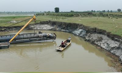 জামালপুরে নদ খননের নামে চলছে কৃষি জমি খনন