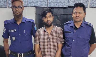 সাভারে বাসা থেকে বিদেশি পিস্তলসহ যুবক গ্রেপ্তার