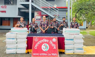 সোনা মসজিদ সীমান্তে ৬ হাজার নেশাজাতীয় সিরাপ জব্দ