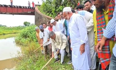 শ্রীপুরের পারুলিয়া-বিন্দাই খাল খনন