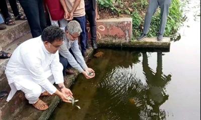 দায়িত্ব হস্তান্তর উপলক্ষে জাবিসাসের মাছের পোনা অবমুক্তকরণ ও বৃক্ষরোপণ কর্মসূচি