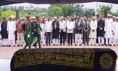সাবেক স্বাস্থ্য প্রতিমন্ত্রী মিজানুর রহমানের জানাজায় প্রধানমন্ত্রী
