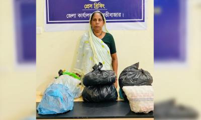 শ্রীমঙ্গলে মহিলা মাদক কারবারি গ্রেফতার