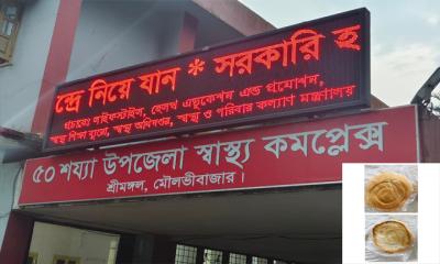 শ্রীমঙ্গল সরকারি হাসপাতালে মেয়াদবিহীন পাউরুটি-নিন্মমানের কলা সরবরাহ