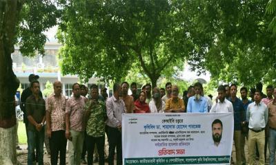 কেআইবি ইস্যুতে কৃষিবিদের ওপর হামলার অভিযোগ, বাকৃবিতে প্রতিবাদ সমাবেশ