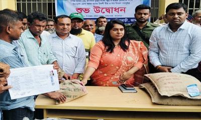 সরিষাবাড়ীতে  বিনামূল্যে আমন বীজ ও সার বিতরণ