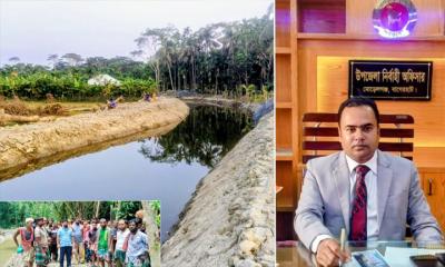 খাল পুনঃখনন শেষে ৪২ লাখ টাকা ফেরত দিলেন ইউএনও
