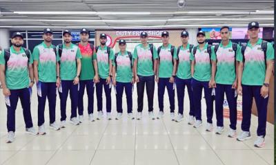 সানইয়ার উদ্দেশে রওনা জাতীয় পুরুষ বীচ হ্যান্ডবল দল
