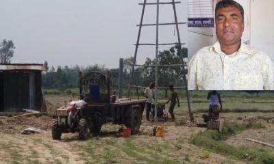 তানোরে অবৈধ বোরিং স্থাপনের অভিযোগ