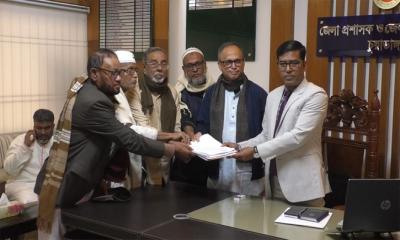 চুয়াডাঙ্গায় প্রার্থীদের মনোনয়নপত্র জমা