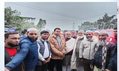 শ্রীনগর বাজার সড়ক  উদ্বোধন